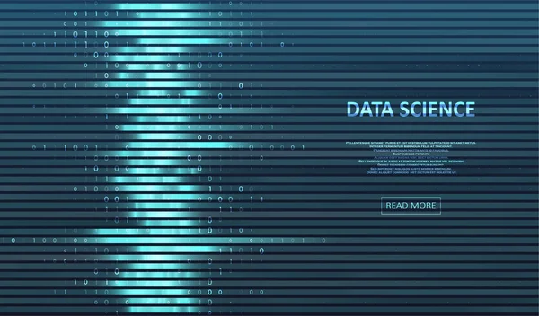 Visualisierung Großer Genomischer Daten Dna Test Genom Karte Grafisches Konzept — Stockvektor