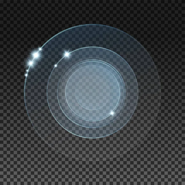 Cercles Lumineux Abstraits Concept Graphique Pour Votre Design — Image vectorielle