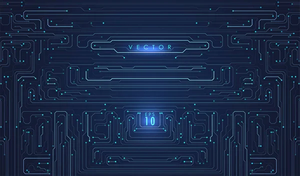 Sfondo Circuito Astratto Illustrazione Dell Intelligenza Artificiale Contesto Dell Innovazione — Vettoriale Stock