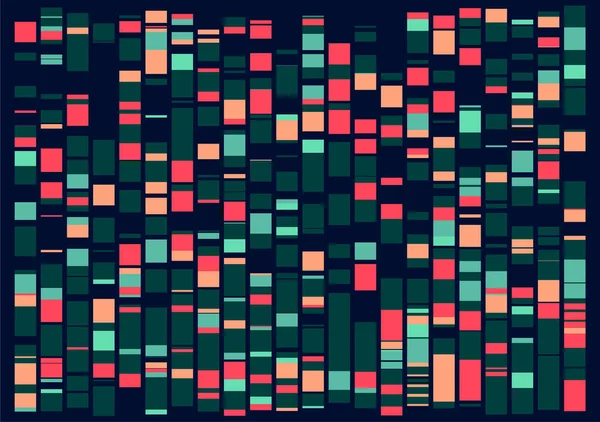 Prueba Genómica Del Adn Mapa Del Genoma Visualización Macrodatos Representación — Archivo Imágenes Vectoriales