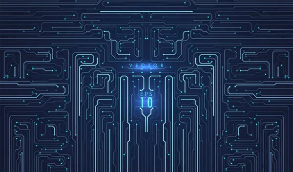 Abstract Circuit Board Background Artificial Intelligence Illustration Digital Innovation Background — Stock Vector