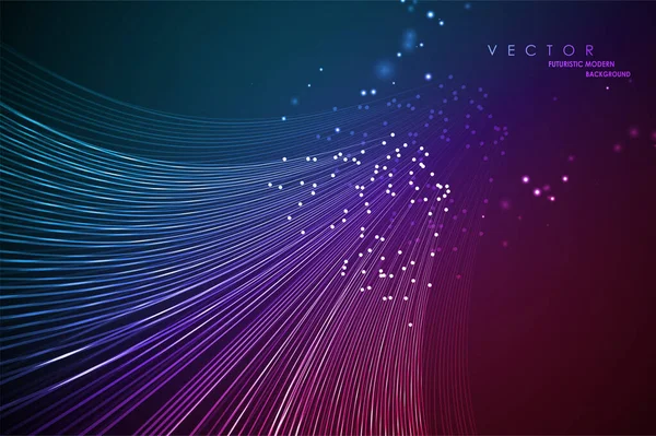 Datenverbindungsgeschwindigkeit Futuristische Darstellung Von Netzwerken Grafisches Konzept Für Ihr Design — Stockvektor