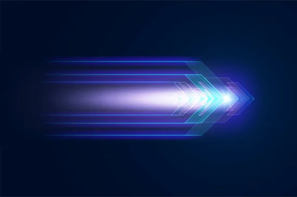 Mouvement Abstrait Vitesse Des Flèches Concept Innovation Numérique Pour Votre — Image vectorielle