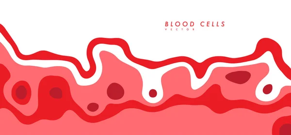 Human Red Blood Cells Graphic Concept Your Design — Stock Vector