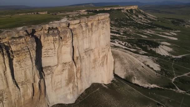 Video Roca Blanca Crimea Viajar Por Península Ucrania Acantilado Hermosas — Vídeos de Stock