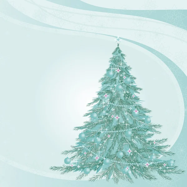 Von med fir tree — Stock vektor