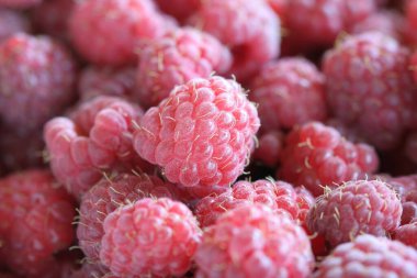 Taze ahududu arkaplan yakın plan fotoğraf