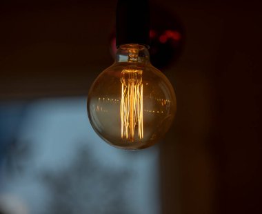 Filament lambasının makro görüntüsü