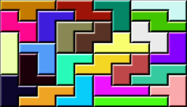 Tetris fundo multicolorido — Fotografia de Stock