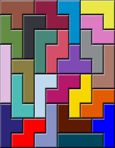 Jogo de Tetris — Fotografia de Stock