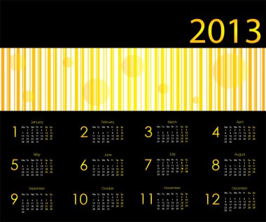 özel tasarım ile 2013 takvim
