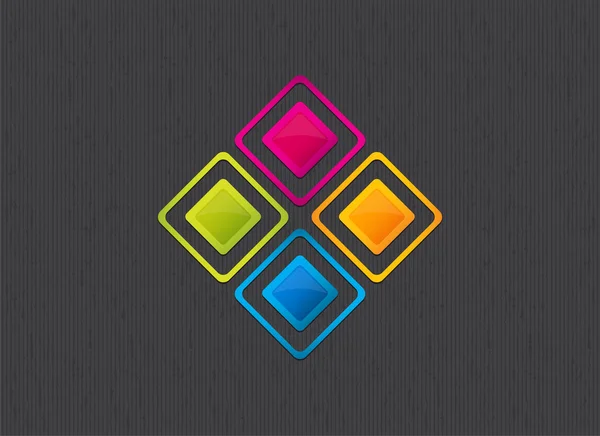 Krásný barevný čtvereček pozadí — Stockový vektor