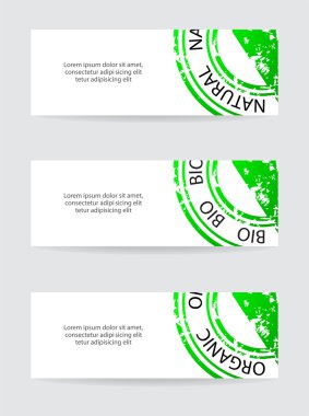 özel damga metni doğal, biyo ve organik