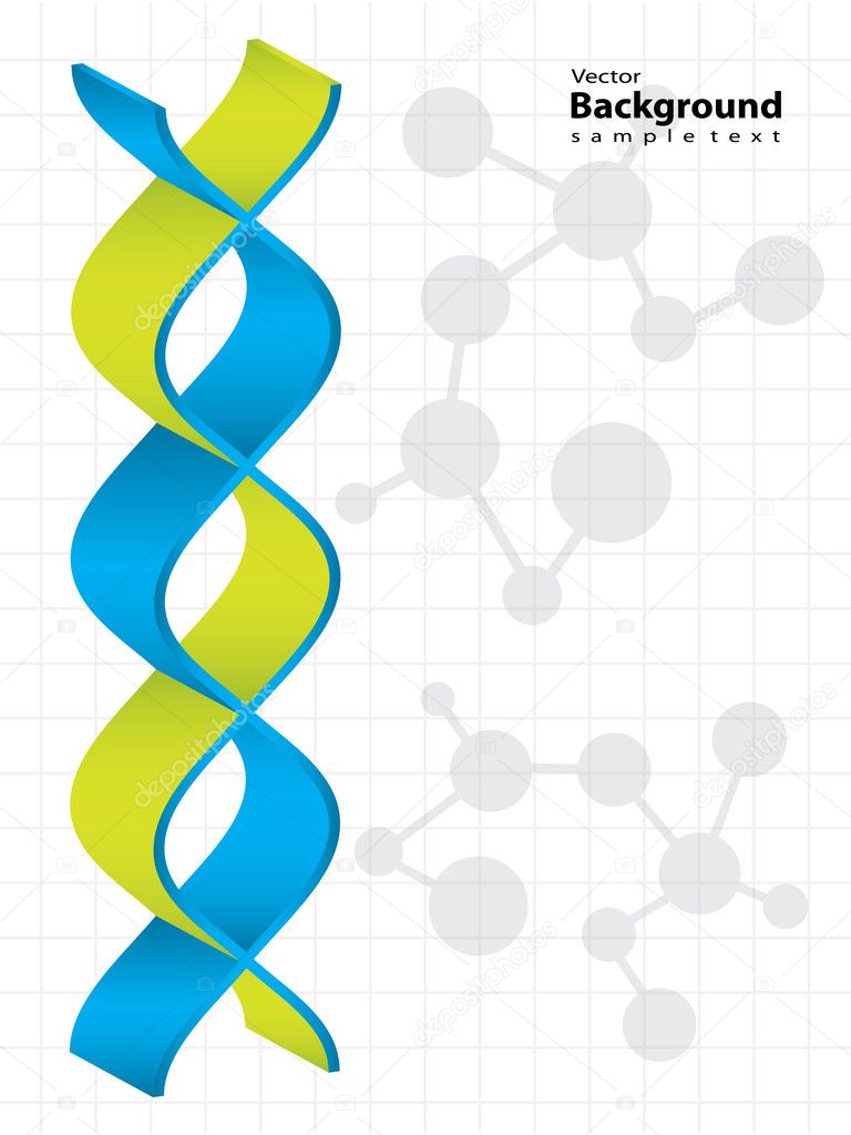DNA strand with special design - medical background