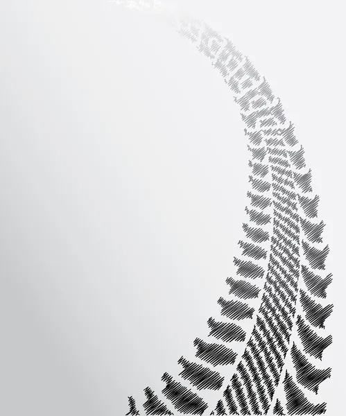 Reifenspur Hintergrund mit speziellem Skizzendesign — Stockvektor