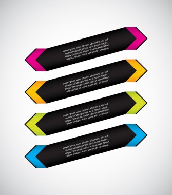 özel ok çıkartmaları kümesi