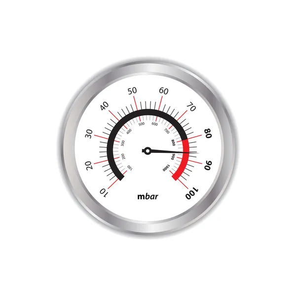 Manómetro especial sobre fondo blanco — Vector de stock