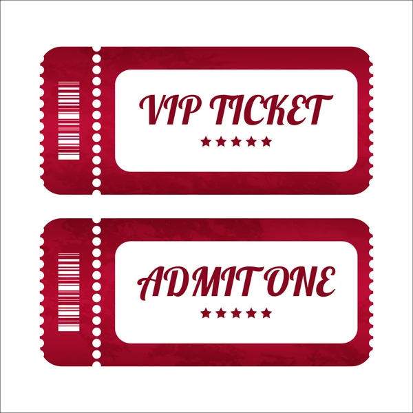 Vintage paper tickets with special design — Stock Vector
