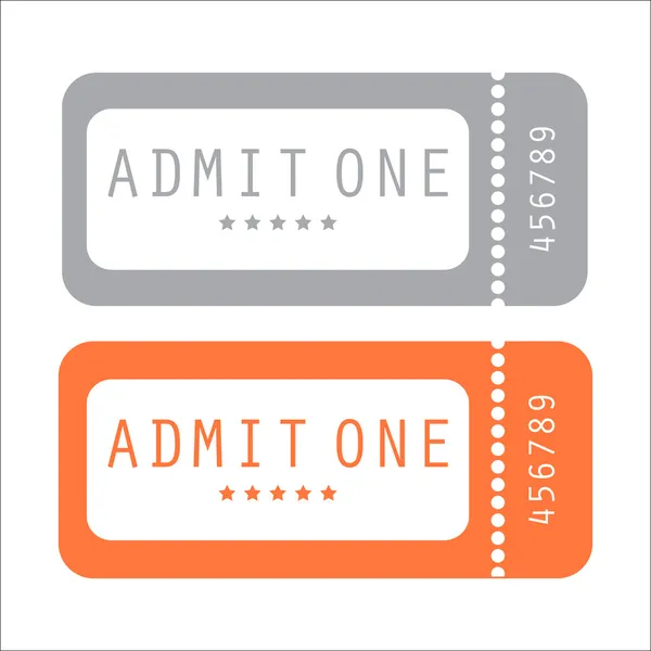 Movie ticket — Stock Vector