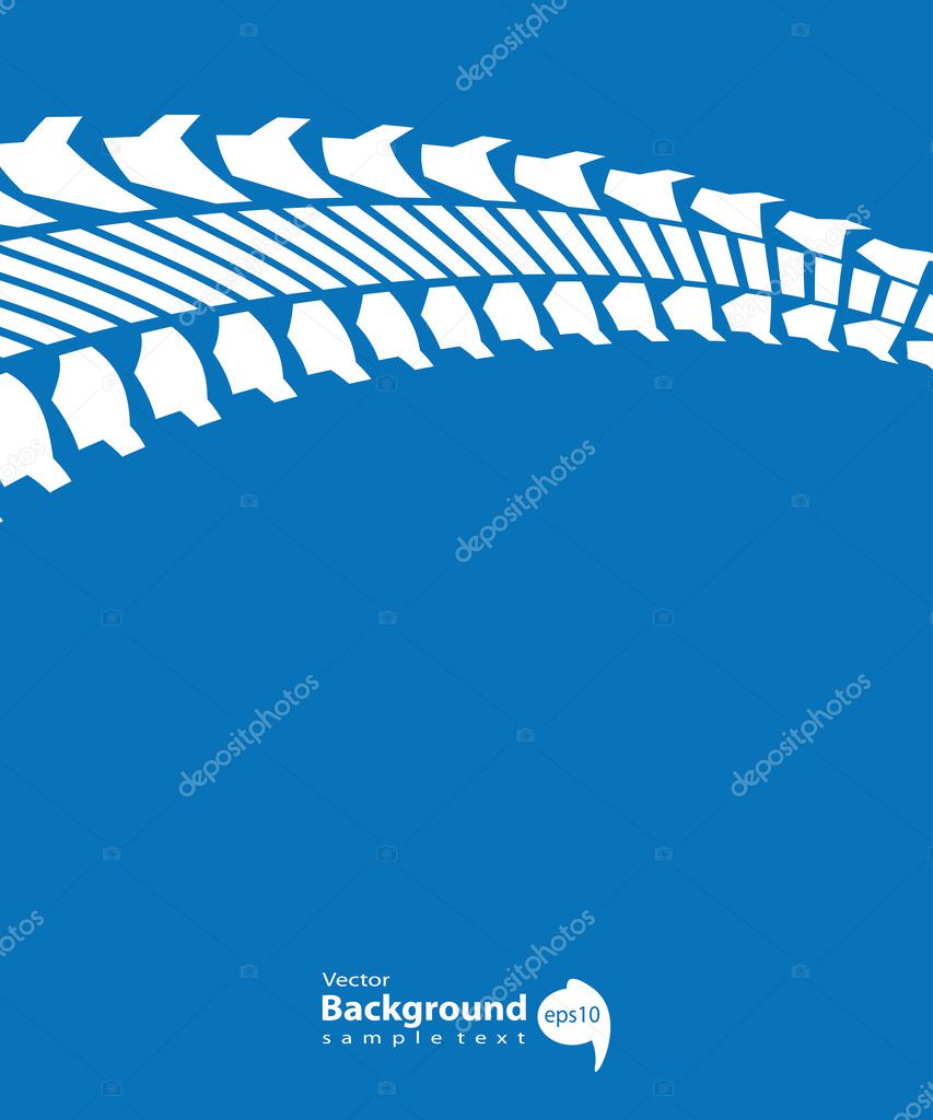 tire track background with special design