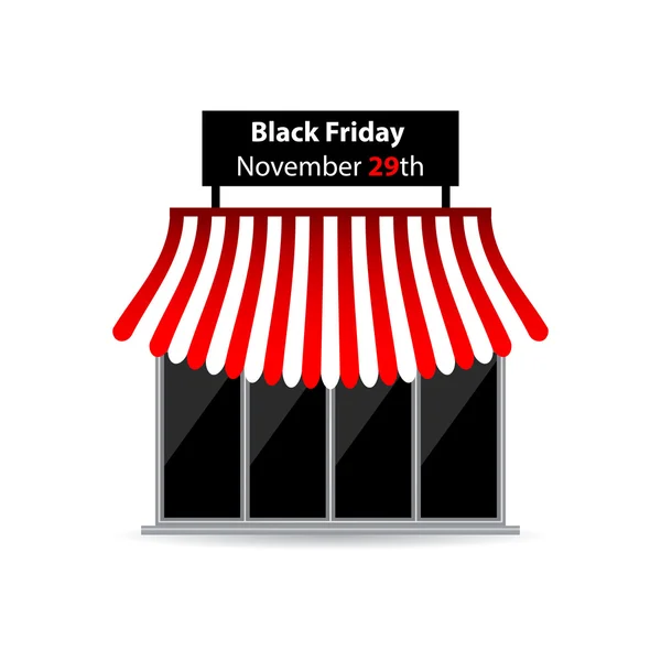 Icono de la tienda de viernes negro con diseño especial — Vector de stock