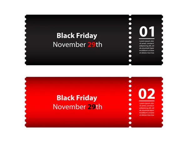 Black friday coupon — Stock Vector