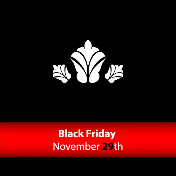 Banner especial viernes negro con diseño vintage — Archivo Imágenes Vectoriales