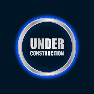 vector under construction sign with plasma design clipart