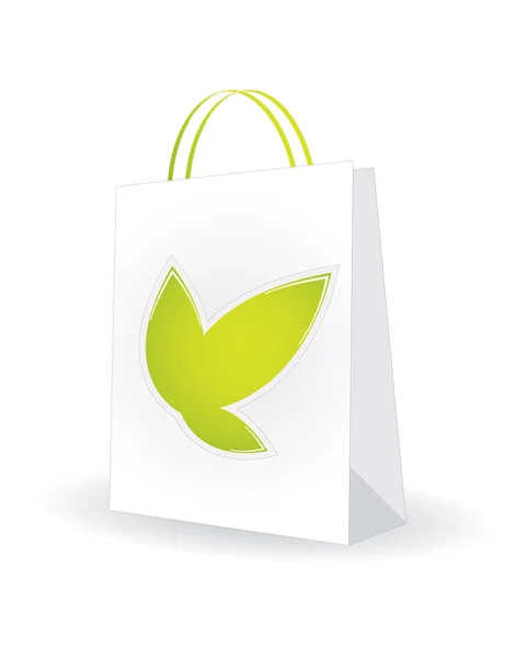 Shopping bag with special natural design — Stock Vector