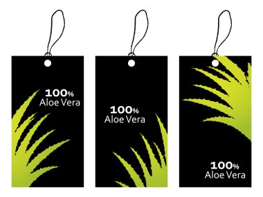 aloe vera tasarımı ile özel fiyat etiketi