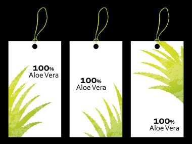 aloe vera tasarımı ile özel fiyat etiketi