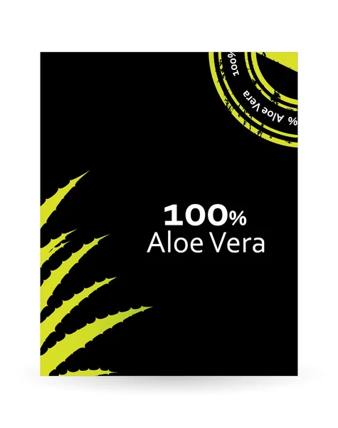 Folheto especial com design de aloe vera — Vetor de Stock