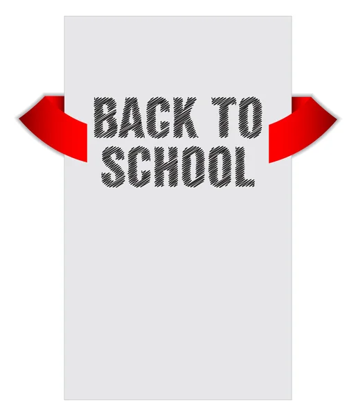 Back to school banner with special sketch design — Stock Vector