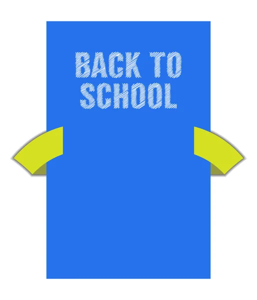 Back to school banner with special sketch design — Stock Vector