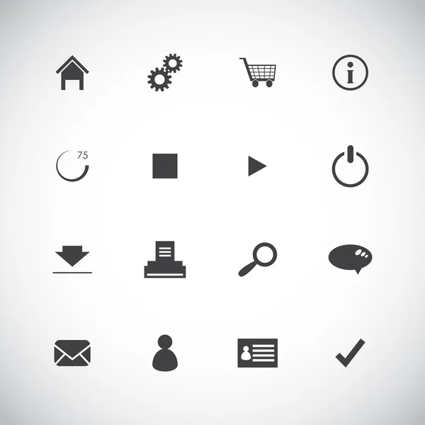 Speciale platte ui iconen voor web en mobiele toepassingen — Stockfoto