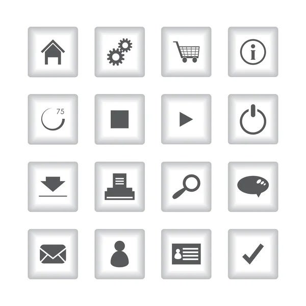 Special flat ui icons for web and mobile applications — Stock Photo, Image