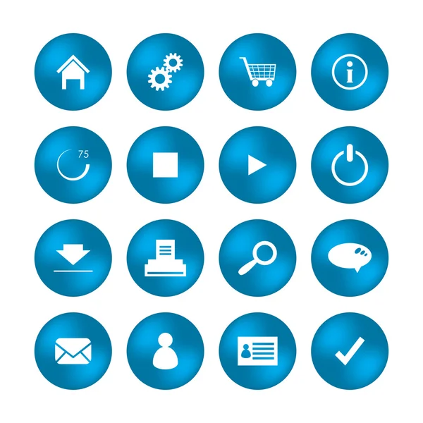 Varios iconos web con diseño especial — Vector de stock