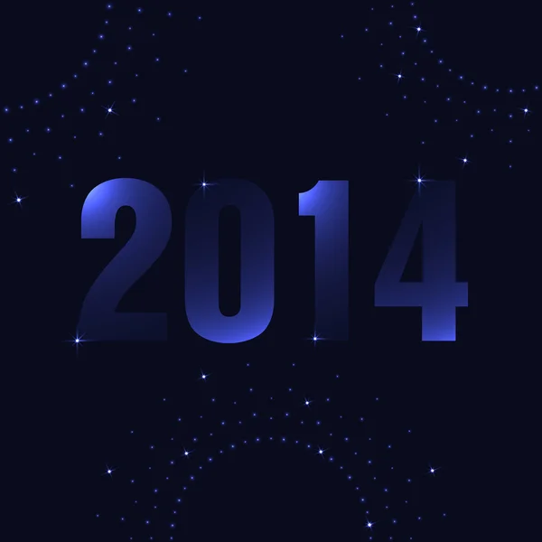 Frohes neues Jahr Hintergrund mit Plasma-Design — Stockvektor