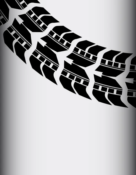 Piste de pneu pour site de transport — Image vectorielle