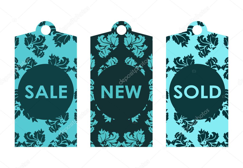 Price tags with vintage design Stock Vector Image by ©place4design