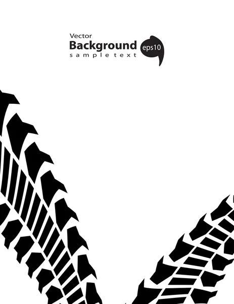 Tire track background — Stock Vector