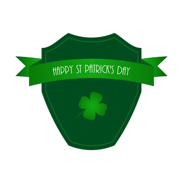 Szczęśliwy st. patrick dzień etykieta — Wektor stockowy