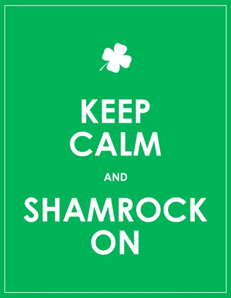 Sakin ve yonca tutmak - vektör arka plan