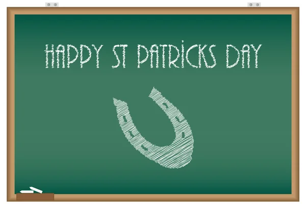 St Patricks day background, chalkboard with special design — Stock Vector