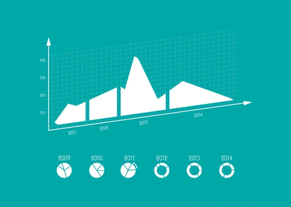 Elementos modernos de infográficos de negócios, ilustração vetorial, EPS — Vetor de Stock