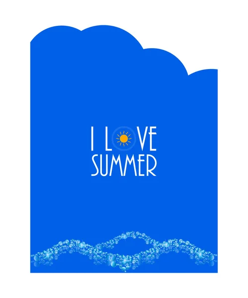 Sommer Hintergrund, Vektorillustration, eps10 — Stockvektor