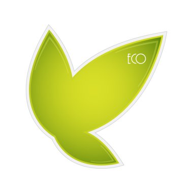 vektör ekoloji yaprak ile özel tasarım, eps10
