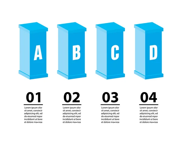 Diseño moderno de plantilla de infografía — Archivo Imágenes Vectoriales