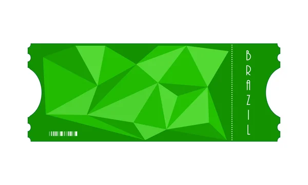 Bilhete especial vetorial com design de triângulo, Eps10 — Vetor de Stock