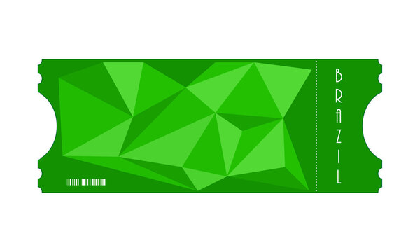 vector special ticket with triangle design, Eps10